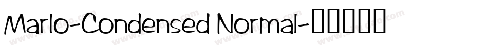 Marlo-Condensed Normal字体转换
